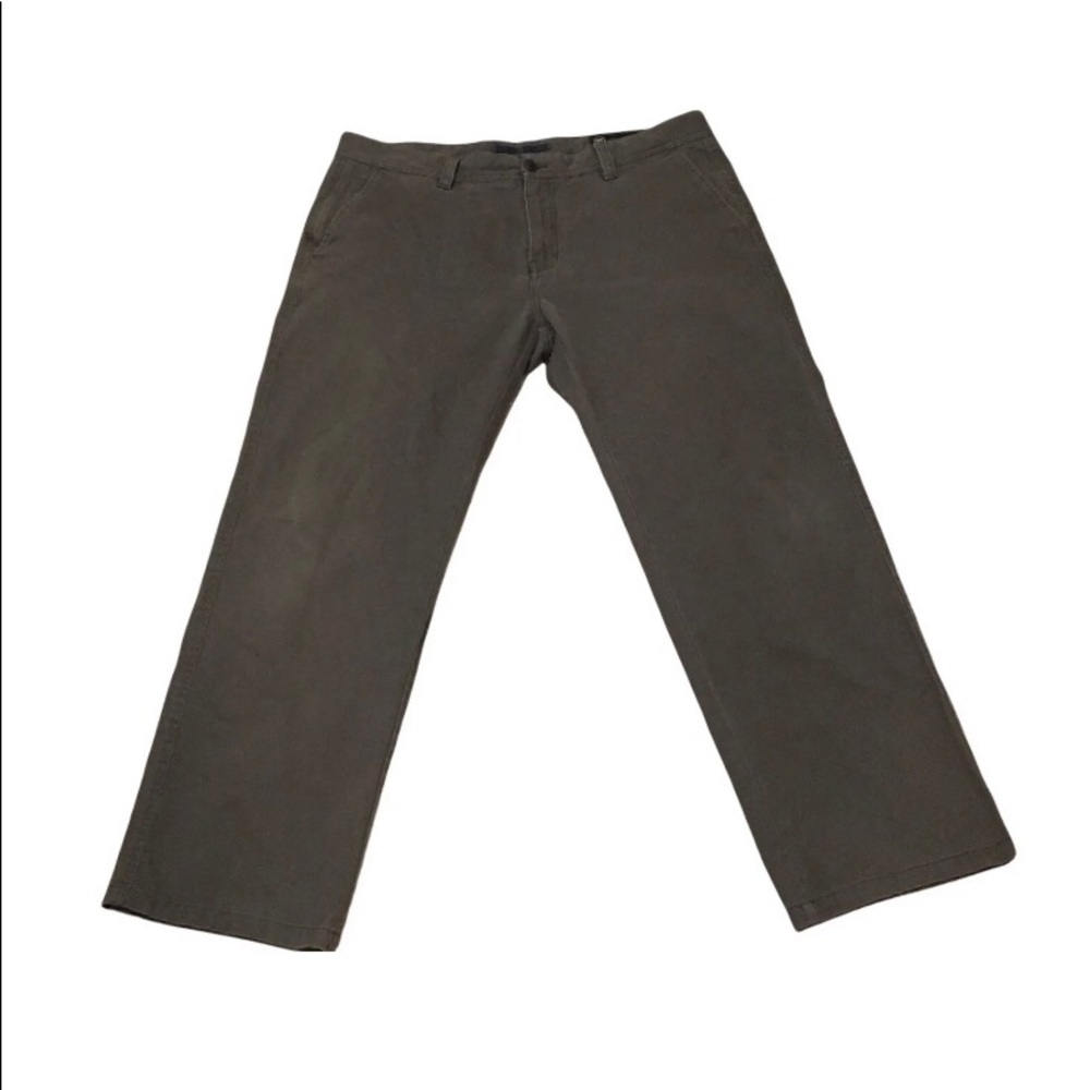 WP Weatherproof 38x30 Mens Gray Casual Straight Leg Zipper Fly Khaki Pants
